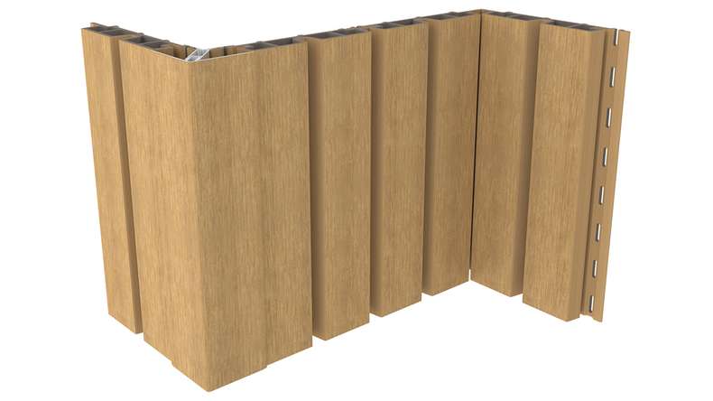 planeo LINEA Wide - WPC CoEx Fassadenverkleidung Sand 2900 x 181 mm