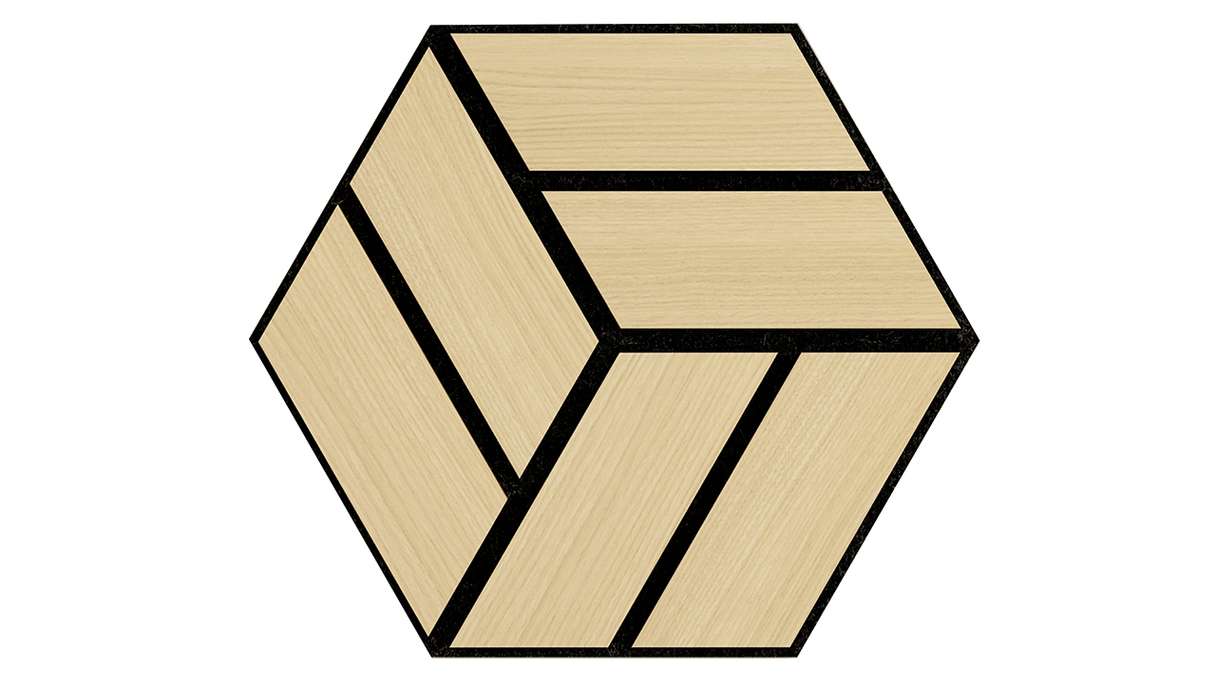 Skaben Akustikpaneele SilentWall - HexaUno New Light - 30 x 26 cm