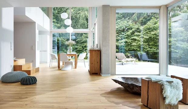 Vinyl flooring with Blue Angel awarded
