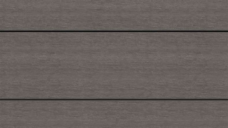 planeo WOODLine Nature - 3m WPC CoEx ummantelte Terrassendiele Verbundprofil leicht - Dunkelgrau strukturiert/glatt gebürstet