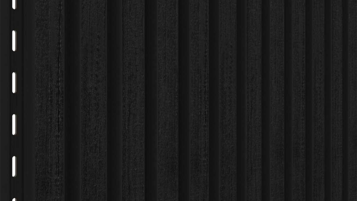 planeo LINEA Slim - WPC CoEx Fassadenverkleidung Schwarz 2900 x 215 mm