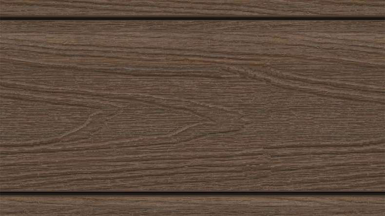 planeo MAXLine Nature - 3m WPC CoEx ummantelte XL Terrassendiele Verbundprofil leicht - Ipe Braun strukturiert/glatt gebürstet