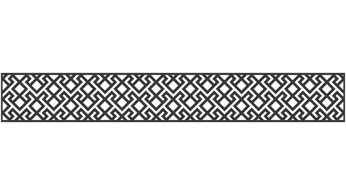 planeo Gardence - Designeinsatz 1800 x 300 x 1.5 mm Anthrazit