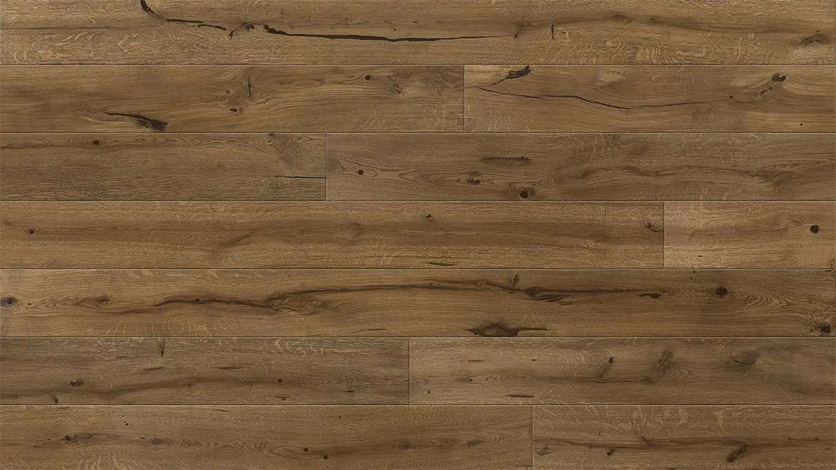 Skaben Parkett Premium 1-Stab Landhausdiele Eiche Unique natur geölt braun gebürstet 4V