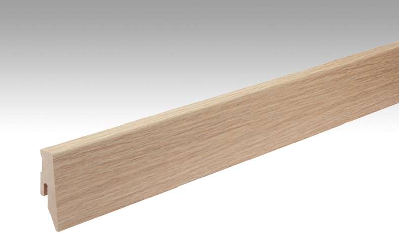 MEISTER Sockelleisten Fußleisten Eiche Chiemsee hell 6376 - 2380 x 60 x 20 mm (200005-2380-06376 - 6938236376)