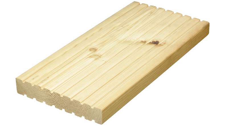 TerraWood Holzterrasse - LÄRCHE sibirisch 26 x 143mm beidseitig genutet