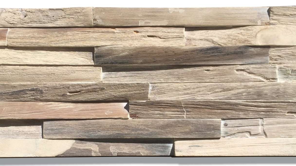 Skaben WoodWall - Teakwood Chic Gun Smoked