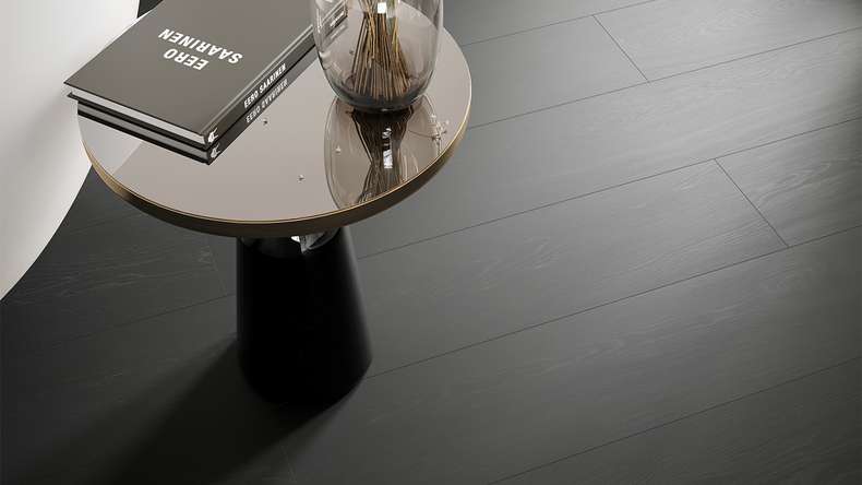 planeo Rigid Klick Vinyl - Wood Black | Trittschalldämmung integr. (100P190-N)