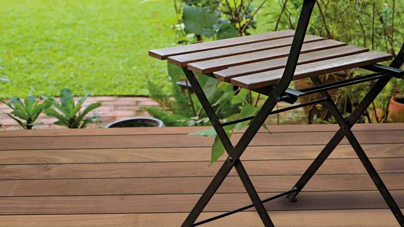 TerraWood Holzterrasse Cumaru braun PRIME 2.45m - beidseitig glatt