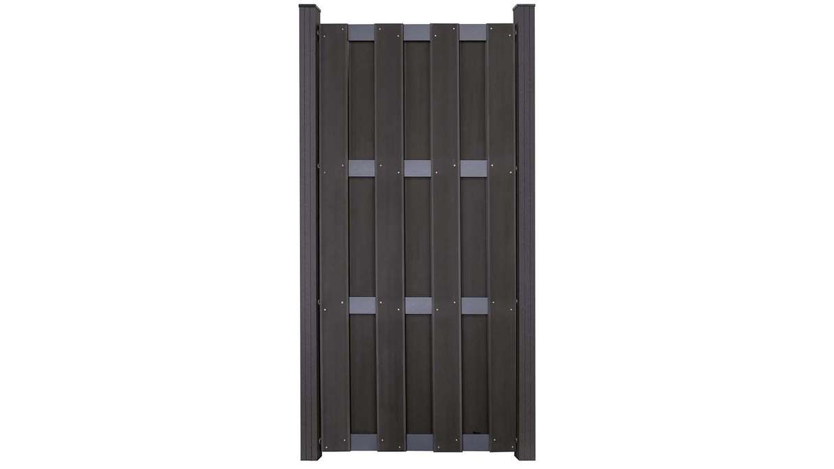 planeo Gardence Premade - BPC-Gartenzaun Hochkant Anthrazit 84,3 x 180 cm