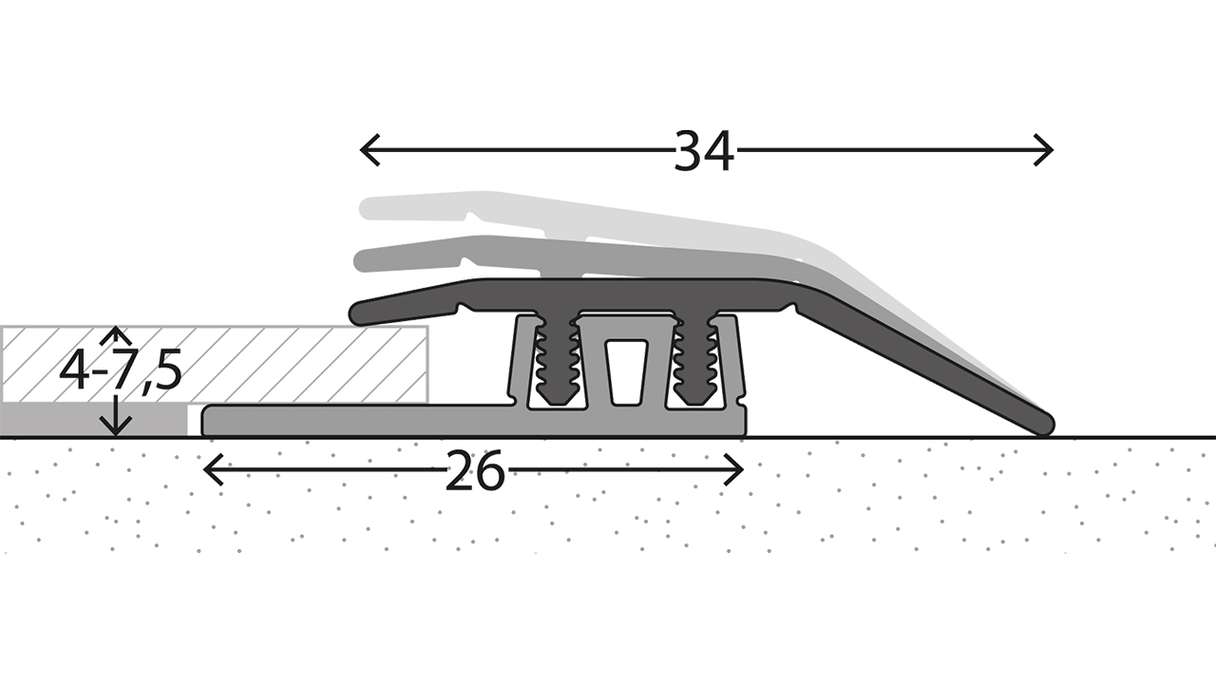 planeo Design Anpassungsprofil 323 - 100 cm