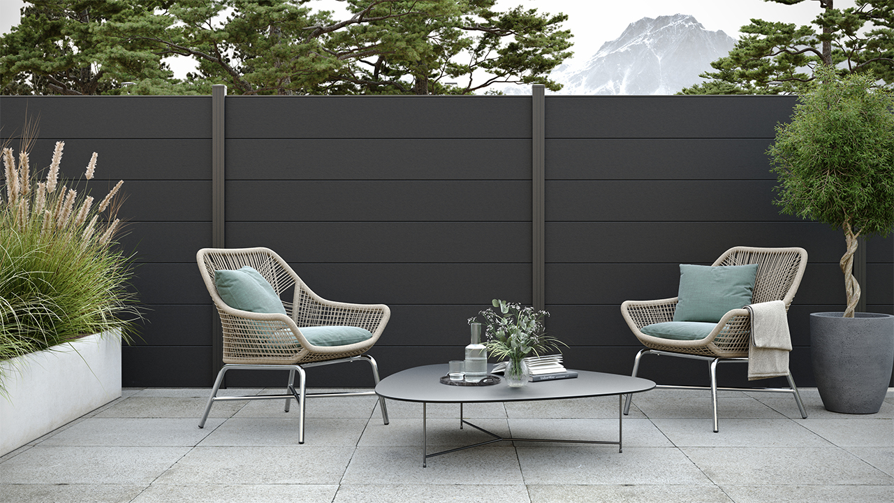 Sichtschutzgitter Für Garten & Balkon – 110 G/m², 1 X 10 M, Schwarz, UV-beständig