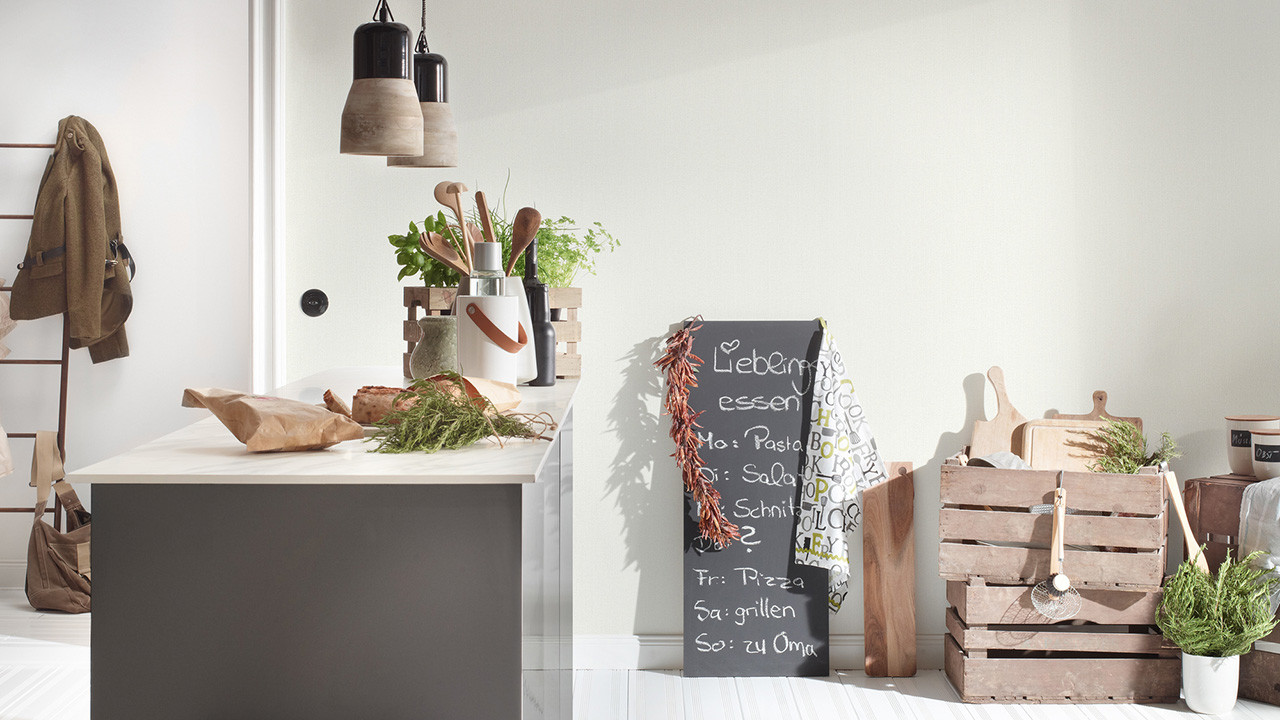 Vinyltapete weiß Modern Klassisch Streifen Blooming 578 - Tapeten