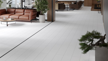 planeo Rigid Klick Vinyl - Wood White | Trittschalldämmung integr. (100P2935-N)