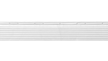 planeo Seitenteil für 40 x 40 cm Klickfliesen - weiss-alu