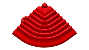 planeo Eckteil für 40 x 40 cm Klickfliesen - rot