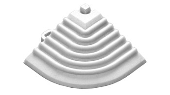 planeo Eckteil für 40 x 40 cm Klickfliesen - weiss