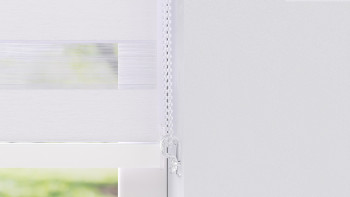 planeo Doppelrollo 28mm TL Kopfprofil - Weiss