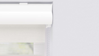 planeo Doppelrollo 28mm TL Kopfprofil - Schneeweiss