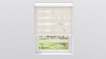 planeo Doppelrollo 28mm TL Kopfprofil - Leinen