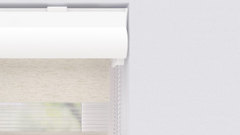 planeo Doppelrollo 28mm TL Kopfprofil - Leinen