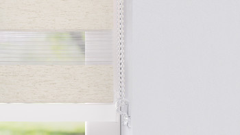 planeo Doppelrollo 28mm TL Kopfprofil - Leinen