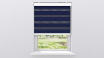 planeo Doppelrollo 28mm TL Kopfprofil - Blau