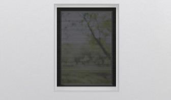 planeo Plissee Insektenschutz Schwarz 100 x 160 cm