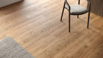 planeo Klick Vinyl - Rigid Eiche Naturbraun | Synchronprägung (DF-67501)