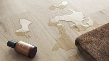 planeo Rigid Klick Vinyl - SolutionX 2in1 Eiche Cremeweiß | Trittschalldämmung integr. (ECF-0074)