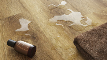 planeo Rigid Klick Vinyl - SolutionX 2in1 Eiche Dunkelbraun | Trittschalldämmung integr. (ECF-0080)