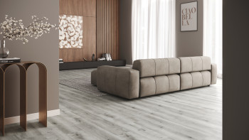 planeo Rigid Klick Vinyl - SolutionX 2in1 Eiche Grau | Trittschalldämmung integr. (ECF-0088)