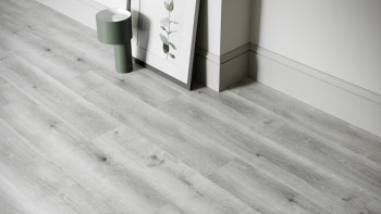 planeo Rigid Klick Vinyl - SolutionX 2in1 Eiche Grau | Trittschalldämmung integr. (ECF-0088)