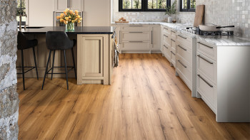 planeo Rigid Klick Vinyl - SolutionX 2in1 Eiche Natur Rustikal | Trittschalldämmung integr. (ECF-0092)