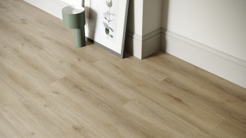 planeo Rigid Klick Vinyl - SolutionX 2in1 Eiche Creme | Trittschalldämmung integr. (ECF-0097)
