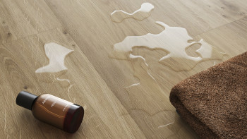 planeo Rigid Klick Vinyl - SolutionX 2in1 Eiche Creme | Trittschalldämmung integr. (ECF-0097)