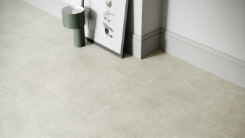planeo Rigid Klick Vinyl - SolutionX 2in1 Betongrau Hell | Trittschalldämmung integr. (ECF-0099)