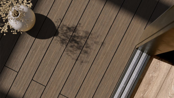 planeo AntikWood WPC Terrassendiele Massiv - Hellbraun 3m antik gealtert