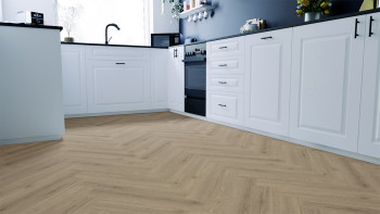 SKAVA Rigid Klick Vinyl  Fischgrät - Unique Varos | wasserfest und Trittschalldämmung integr. (LO-2215)