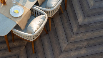 planeo Authoria PureBoard Terrassendiele Massiv - Antik Brown Oak 3.6m strukturiert