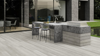 planeo Authoria PureBoard Terrassendiele Massiv - Light Grey 3.6m strukturiert