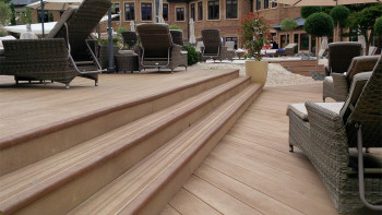 planeo Authoria PureBoard Terrassendiele Massiv - Light Natural Oak 3.6m strukturiert