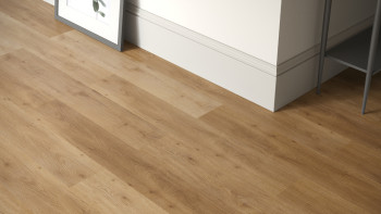 planeo Rigid Klick Vinyl - SMARTline Brown Rustik Oak | Trittschalldämmung integr. (NF-SL-588)
