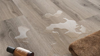 planeo Rigid Klick Vinyl - GRANDline Rustic Grey Oak | Trittschalldämmung integr. (NF-GL-705)