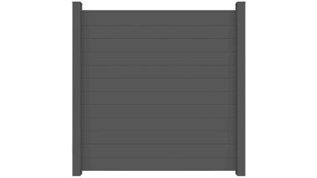 planeo Gardence Metallic - Alu-Gartenzaun Quadratisch Anthrazitgrau DB 703