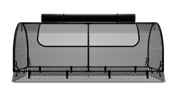 planeo Hochbeetaufsatz Netz - Schwarz 149.9 x 69.4 x 62 cm