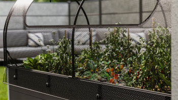 planeo Hochbeetaufsatz Netz - Schwarz 149.9 x 69.4 x 62 cm