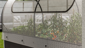 planeo Hochbeetaufsatz Netz PE - Weiß 149.9 x 69.4 x 62 cm