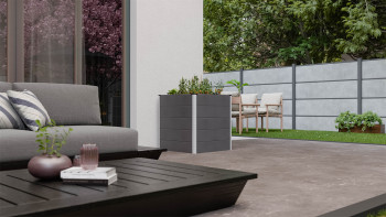 planeo BPC Hochbeet Cube - Anthrazit | DB703 70 x 70 x 75 cm