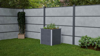 planeo BPC Hochbeet Cube - Anthrazit | DB703 70 x 70 x 75 cm